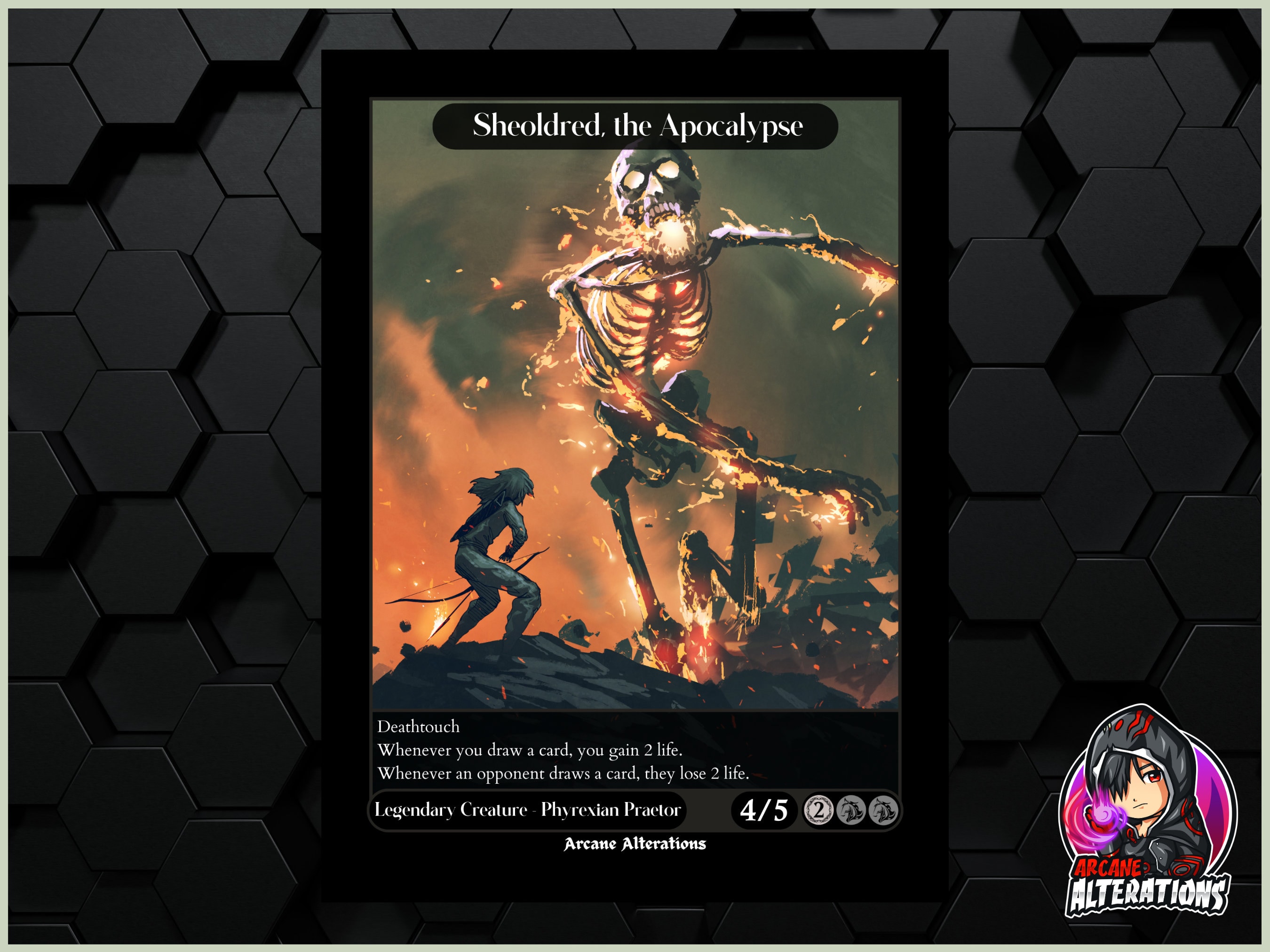 Mazzo Commander Sheoldred EDH - Gruppo Abbraccio In Stile Anime - Mazzo Proxy MTG