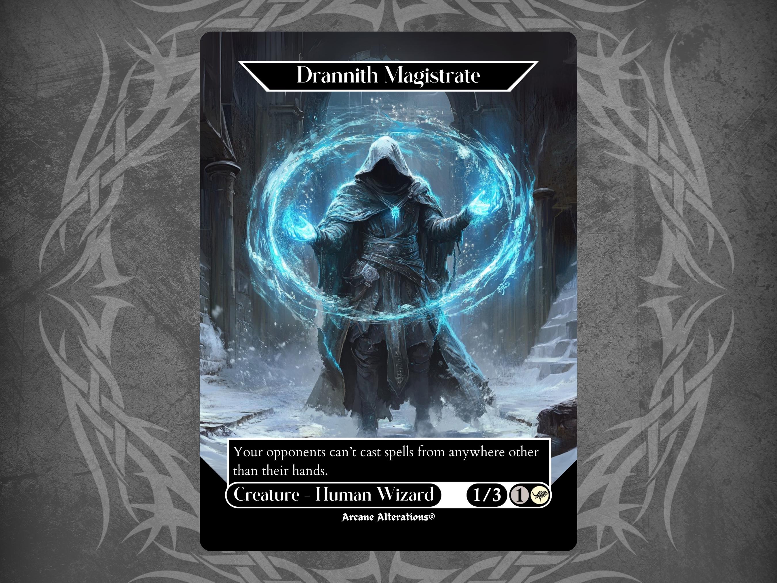 Drannith Magistrate - Proxy Full Art Custom Card - Etsy Israel Drannith Magistrate - Proxy Full Art Custom Card - Etsy Israel