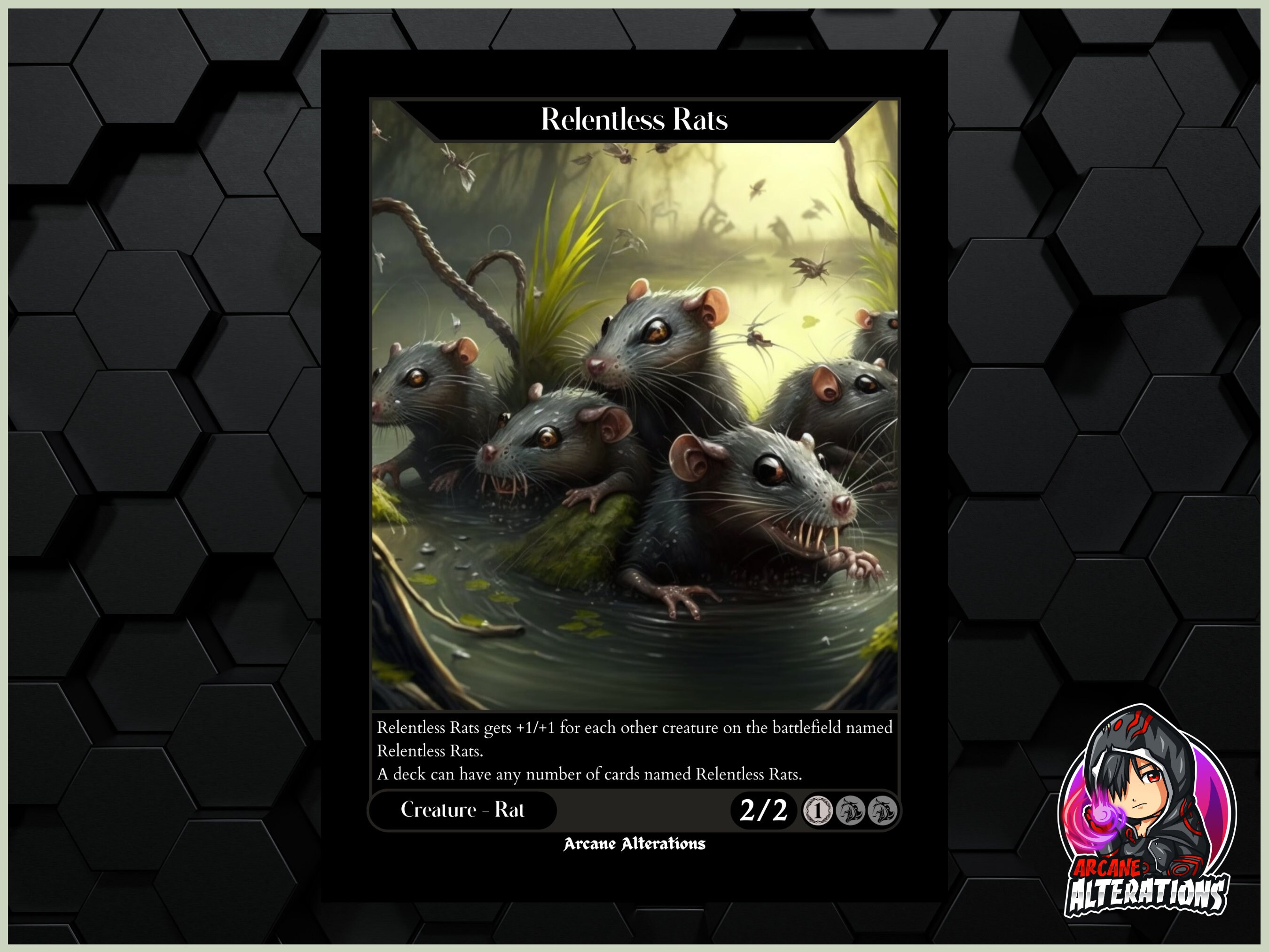 Relentless Rats Full Art Custom Card Etsy