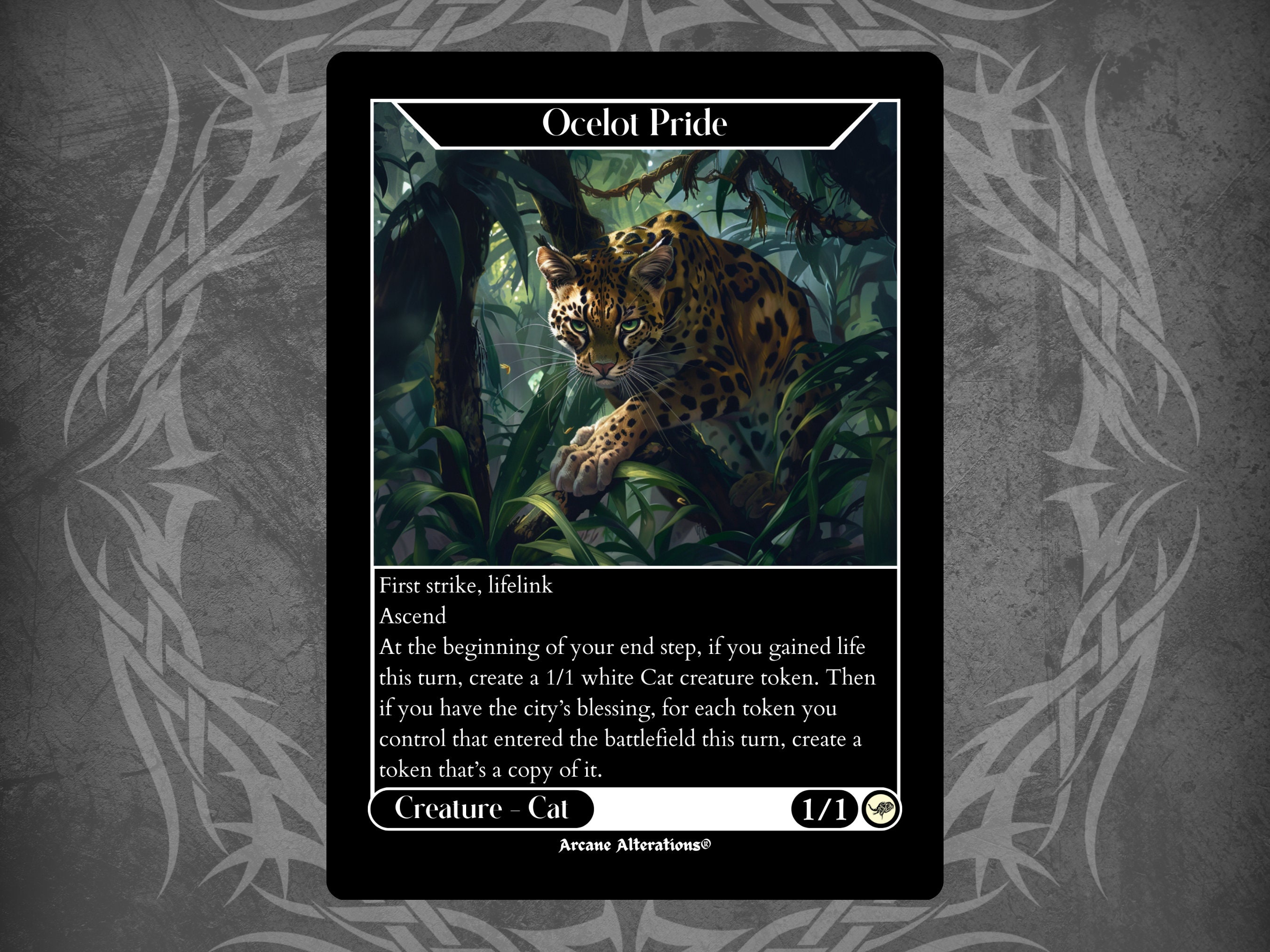 オセロットの群れ/Ocelot Pride 旧枠Foil FOIL)(旧枠仕様)オセロットの群れ/Ocelot Pride《日本語》【MH3】
