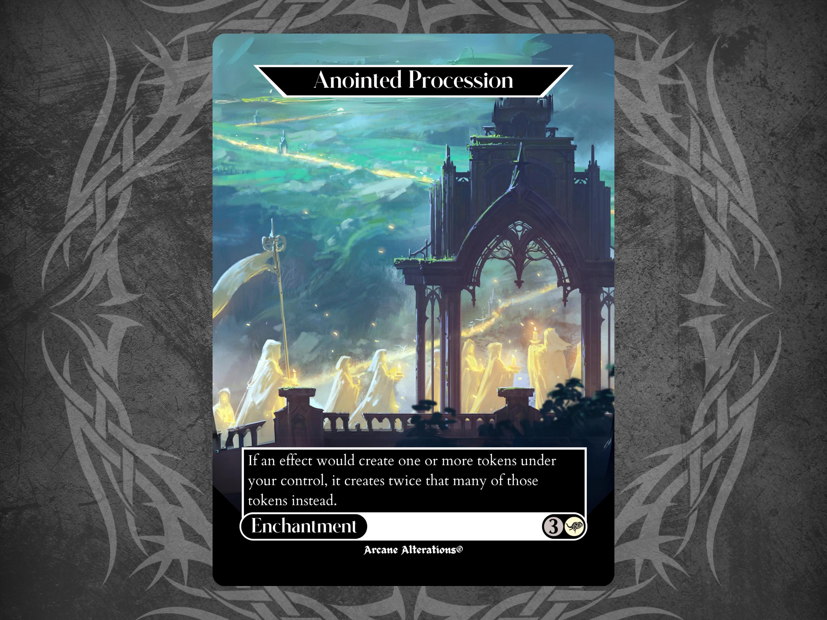 Anointed Procession - Proxy Full Art Custom Card - Etsy Canada Anointed Procession - Proxy Full Art Custom Card - Etsy Canada