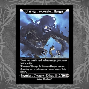 MTG 改変アートカード 絶え間ない飢餓、ウラモグ A - Etsy 日本
