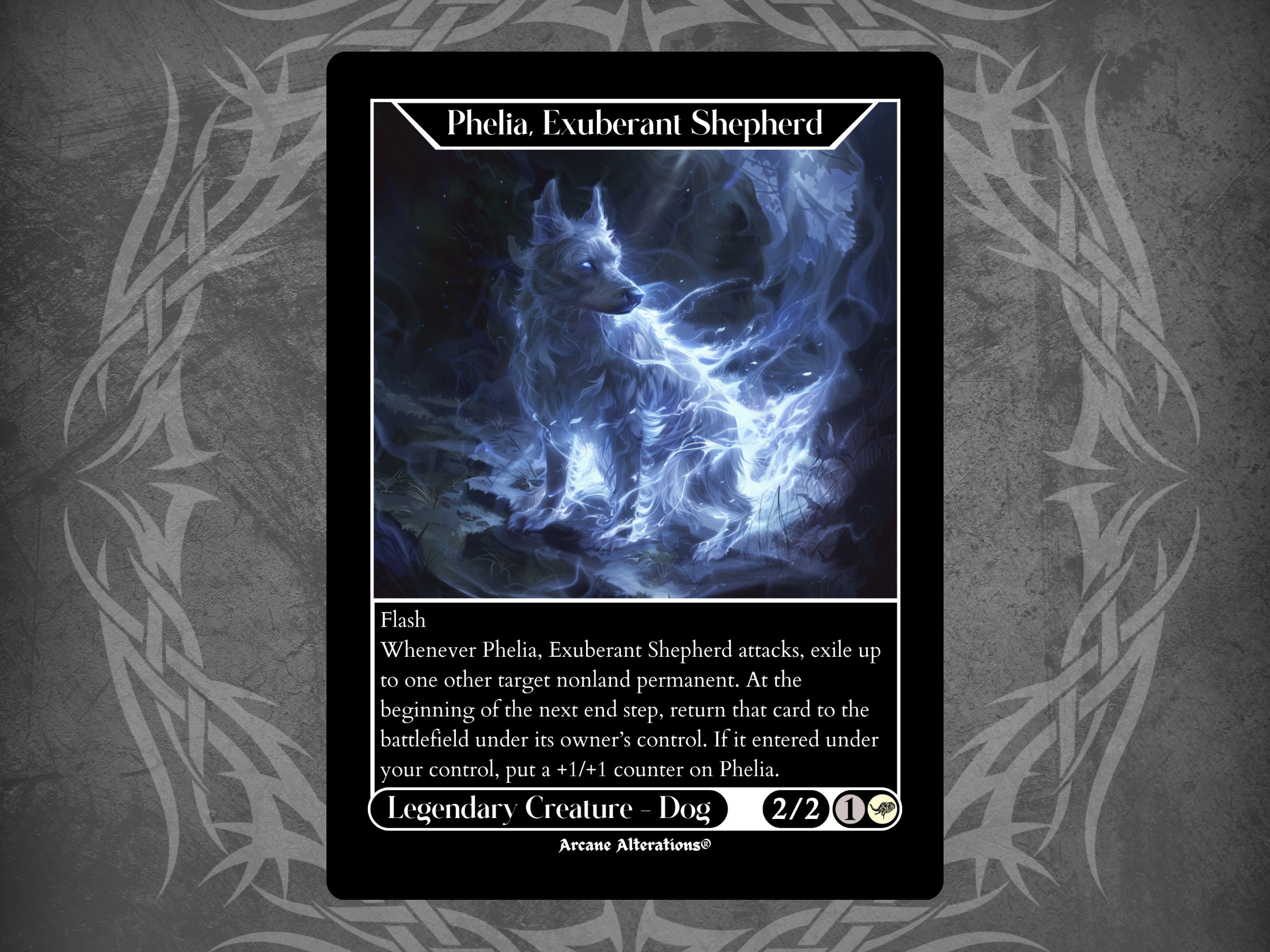 Phelia, Exuberant Shepherd - Full Art Custom Card - Etsy