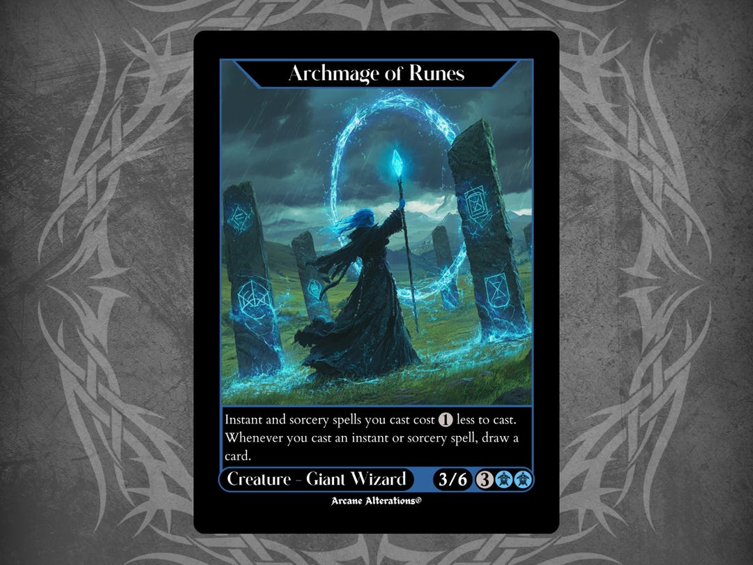 Archmage of Runes - Full Art Custom Card - Etsy