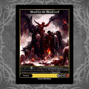 Blood for the Blood God - Full Art Custom Card