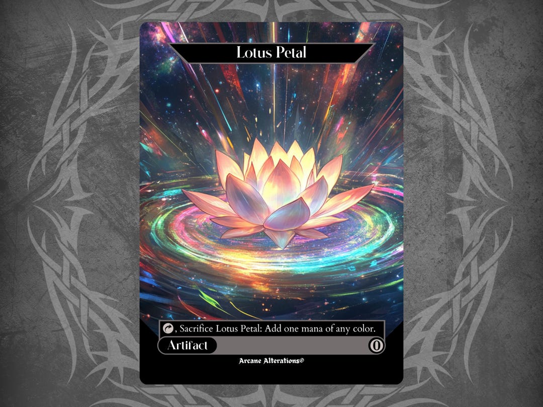 Lotus Petal - Proxy Full Art Custom Card - Etsy