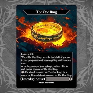 The One Ring - Proxy Full Art Custom Card