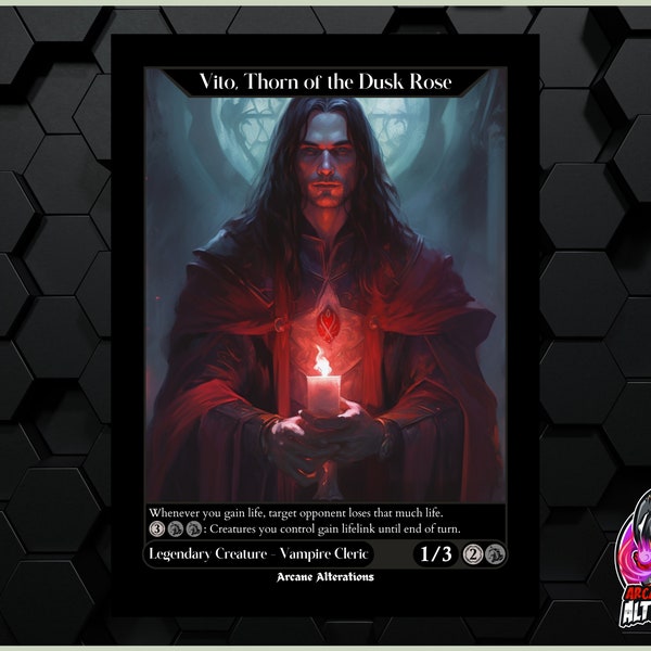 Vito, Thorn of the Dusk Rose - Full Art Custom Card