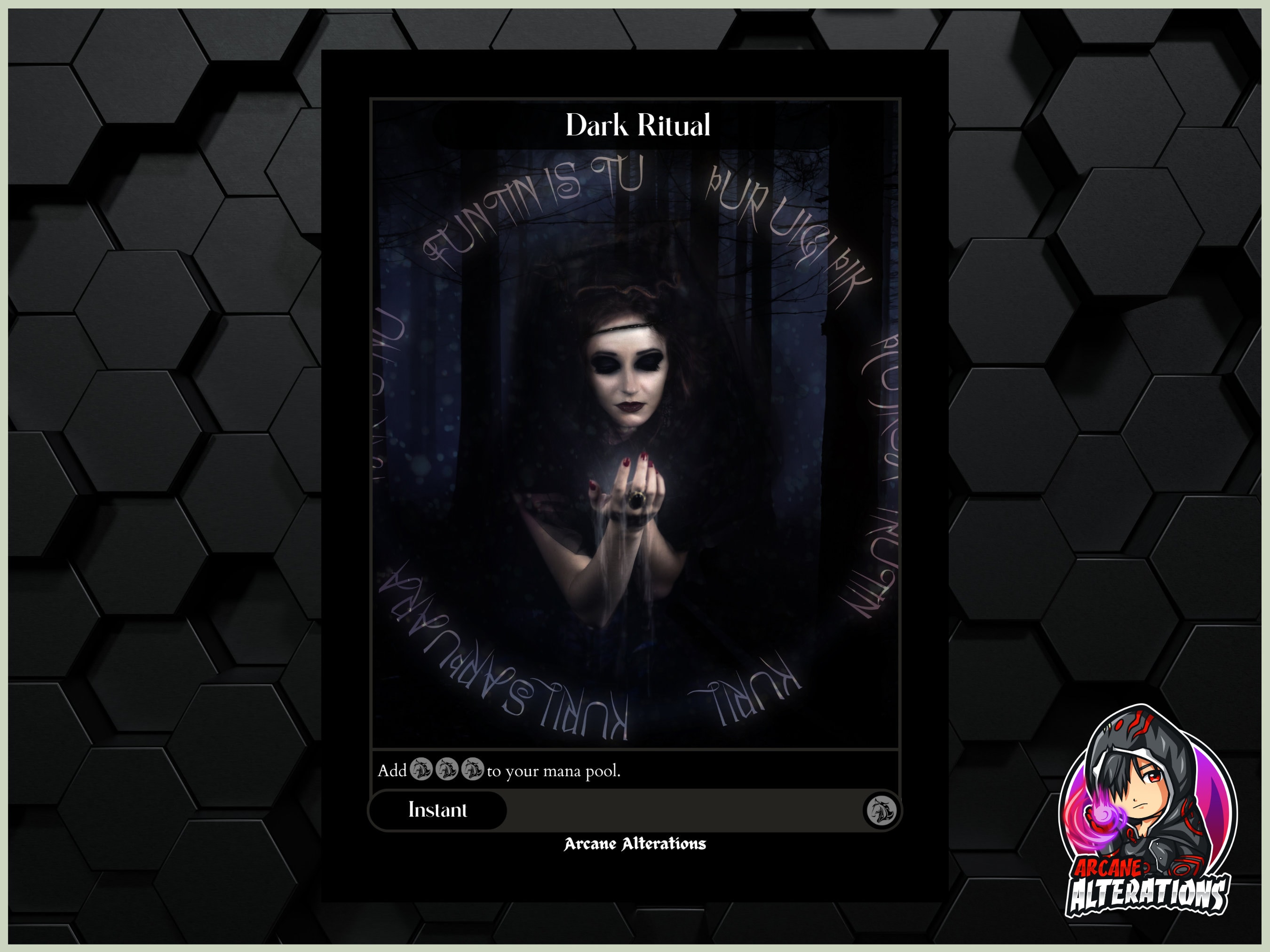 Dark Ritual Full Art Custom Card - Etsy