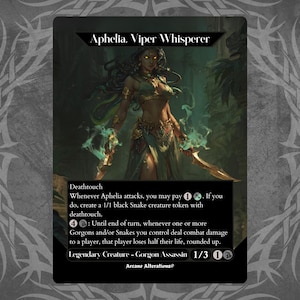 Aphelia, Viper Whisperer - Proxy Full Art Custom Card