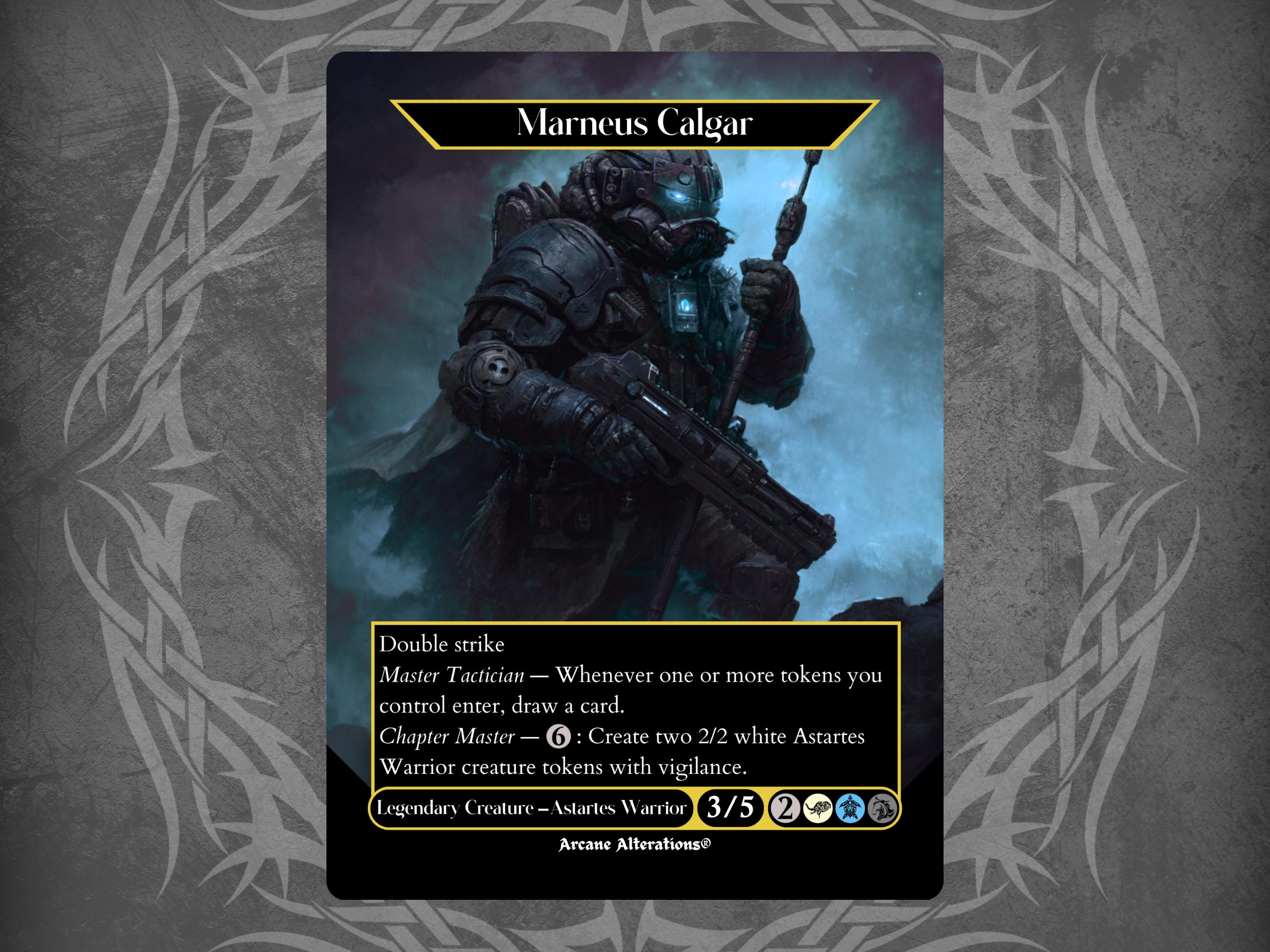 Marneus Calgar - Proxy Full Art Custom Card - Etsy Israel