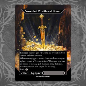 Sword of Wealth and Power - Proxy Full Art Custom Card