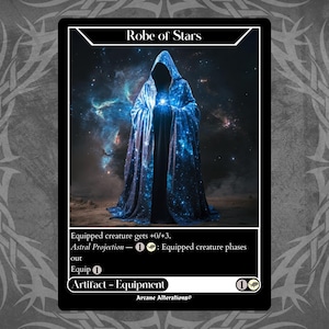 Robe de stars - Carte personnalisée avec illustration complète de procuration