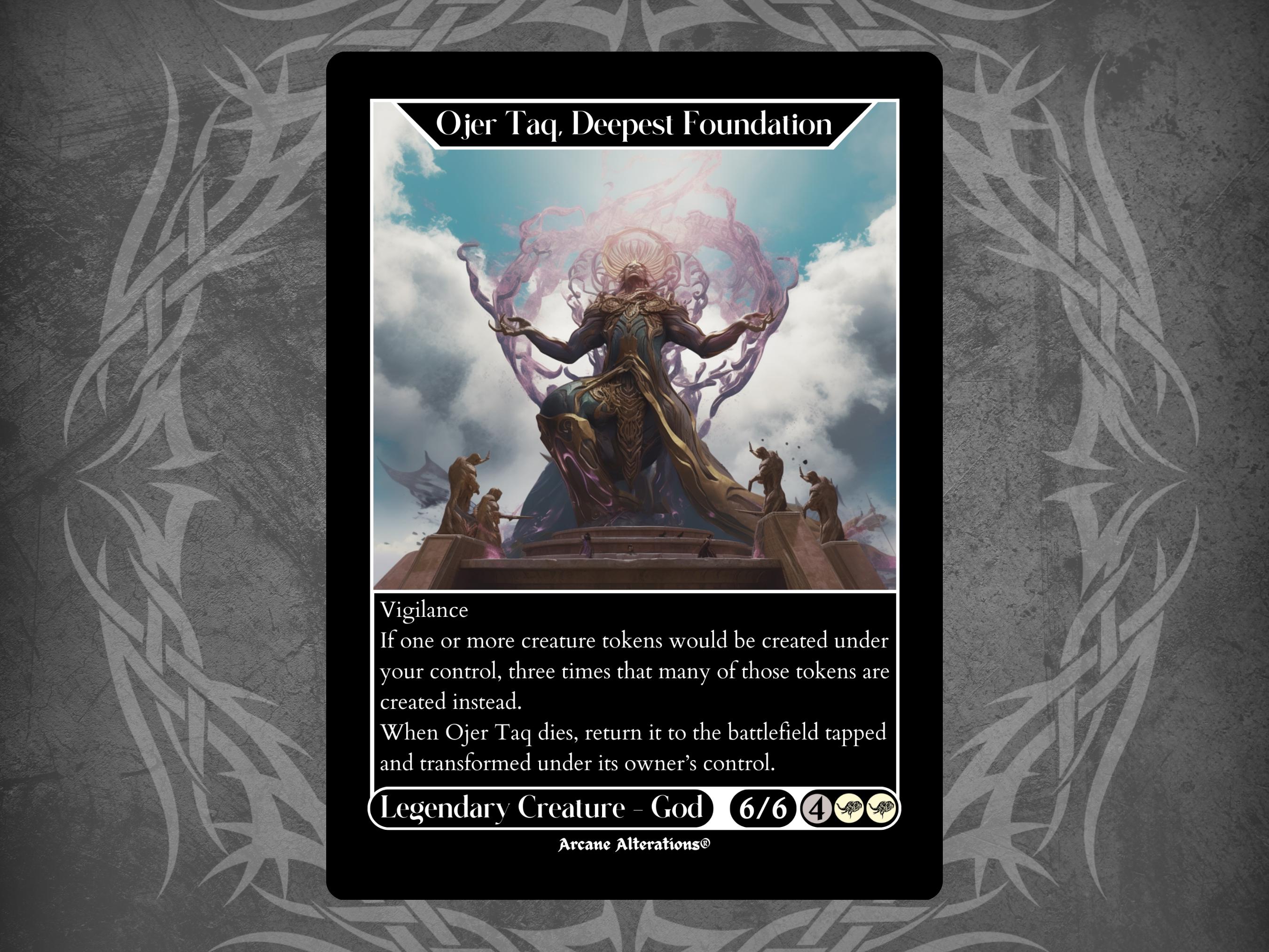 Ojer Taq, Deepest Foundation - Full Art Custom Card - Etsy Ireland