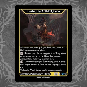 Tasha, die Hexenkönigin - Full Art Custom Karte