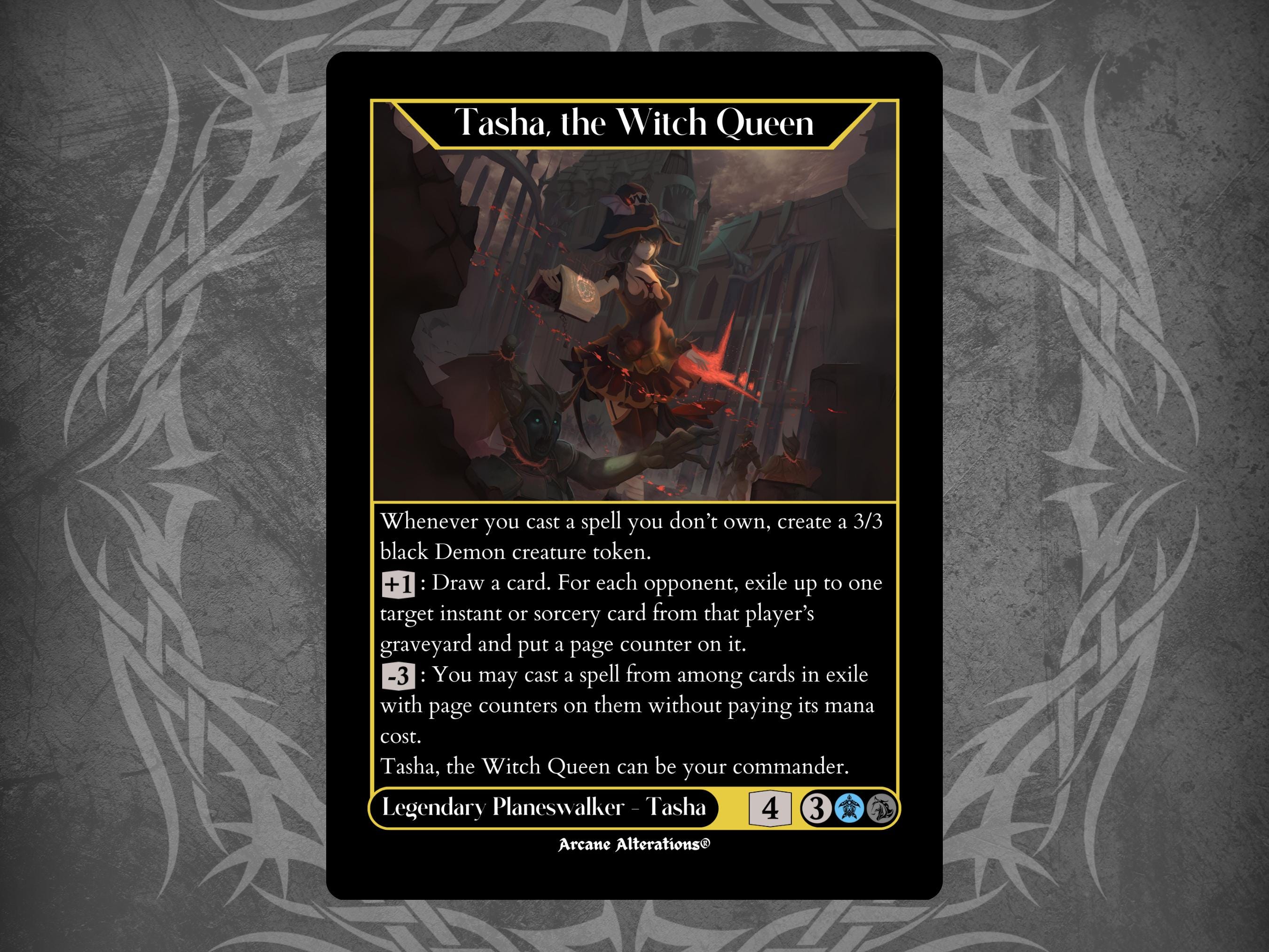 Tasha, the Witch Queen - Full Art Custom Card - Etsy