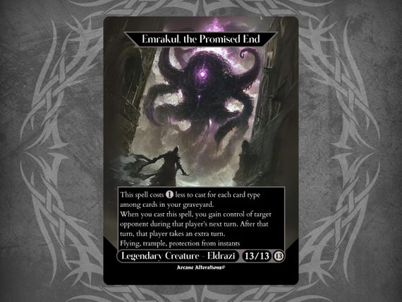 Emrakul, the Promised End - Proxy Full Art Custom Card - Etsy