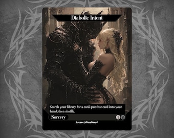 Tarjeta personalizada con arte completo de Proxy de intención diabólica