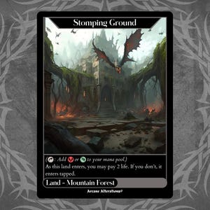 Stomping Ground - Cartão personalizado com arte completa
