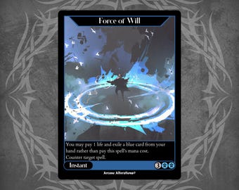 MTG　意志の力　ボーダーレス Foil】□ボーダーレス□《意志の力/Force of Will》[2XM-BF