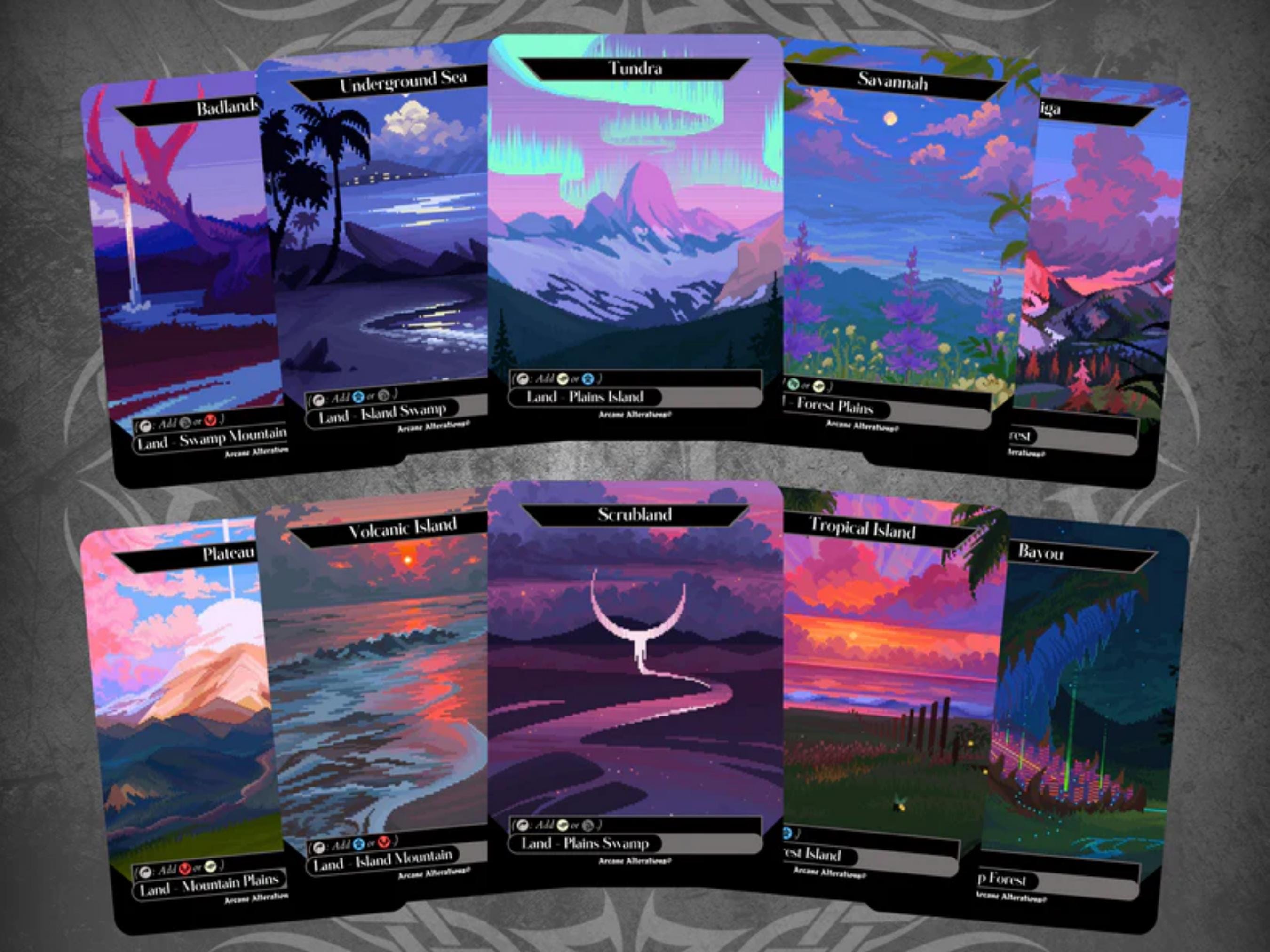 Mtg Pixel Lands - Etsy