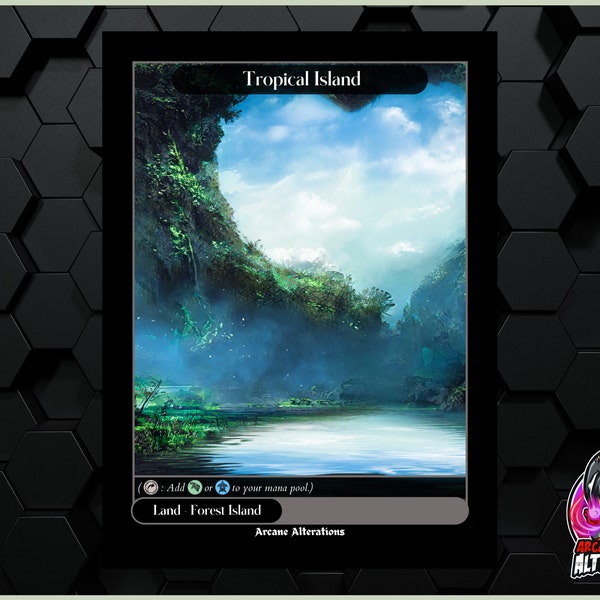 Tropical Island - Full Art Custom Card