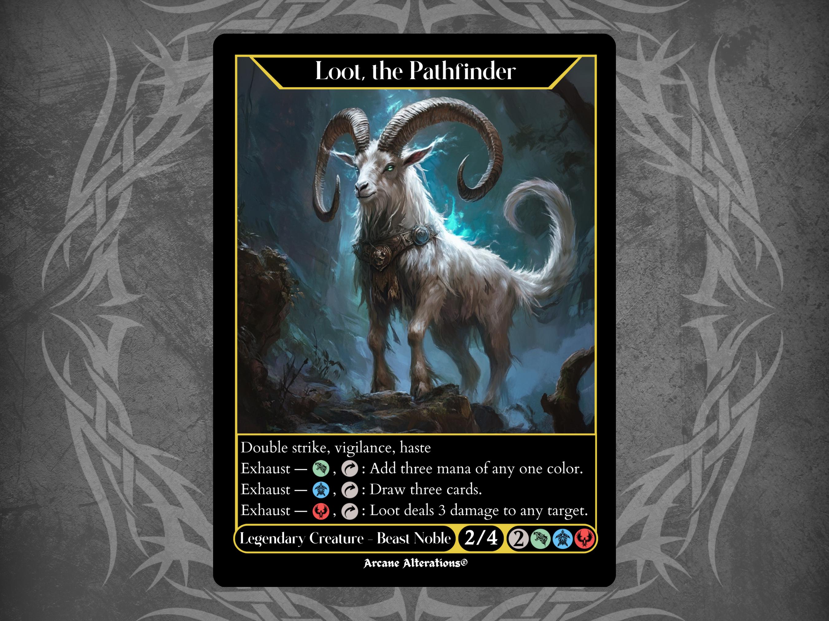 Loot, the Pathfinder - Proxy Full Art Custom Card - Etsy Israel Loot, the Pathfinder - Proxy Full Art Custom Card - Etsy Israel