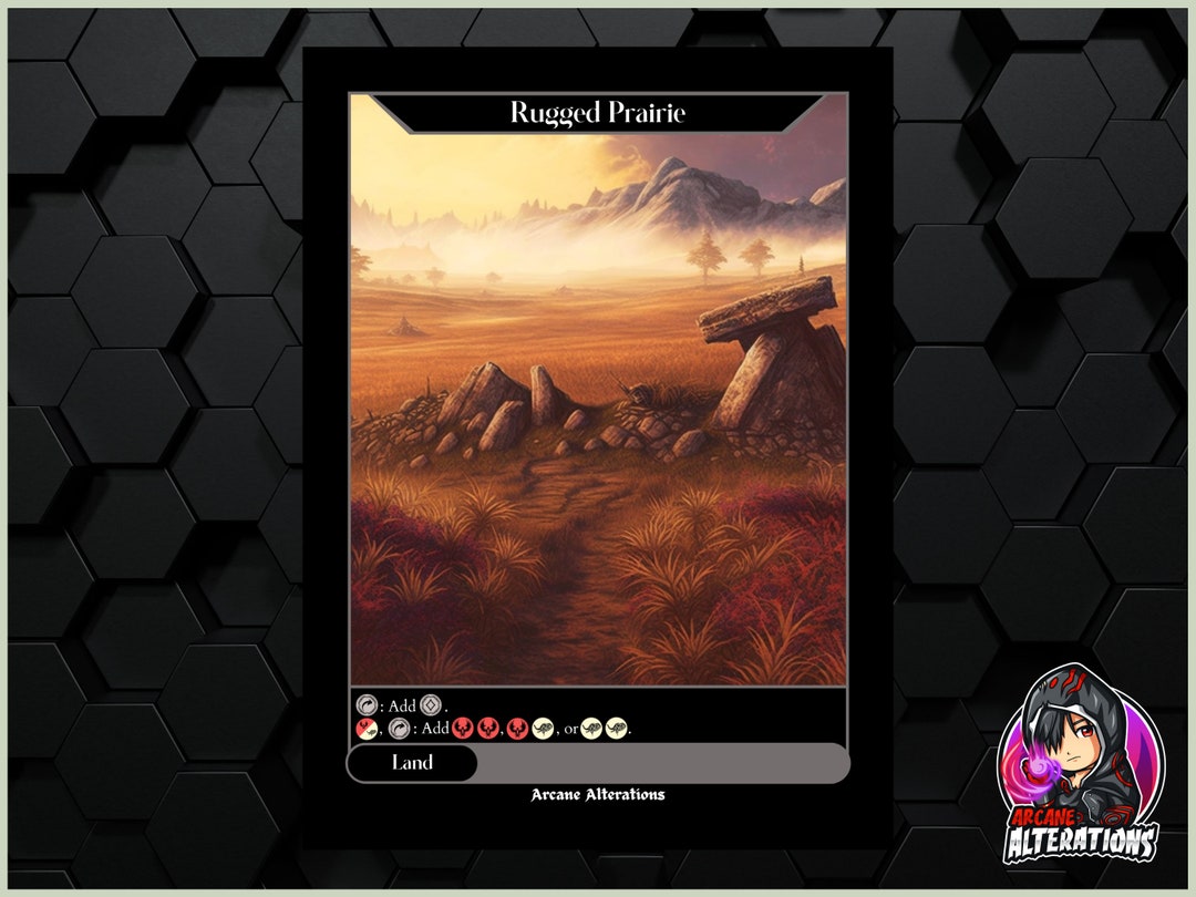 Rugged Prairie - Full Art Custom Card - Etsy