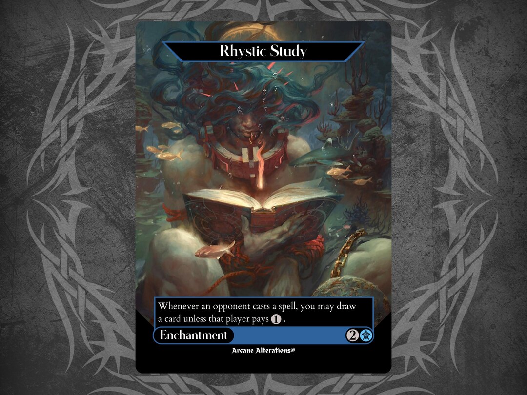 4x | Rhystic Study | Full Art | Foil or Non-Foil (Non Foil 4x | Rhystic Study | Full Art | Foil or Non-Foil (Non Foil