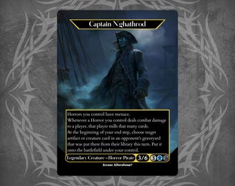 1x Foil Altered Art Captain N'ghathrod - Etsy