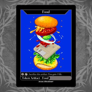 Food Token - Full Art Custom Card