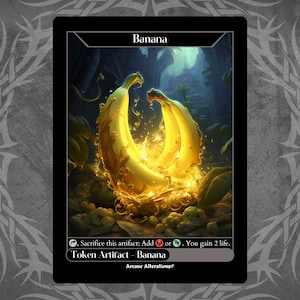 Banana Token - Full Art Custom Card