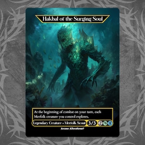 Hakbal of the Surging Soul - Proxy Full Art Custom Card