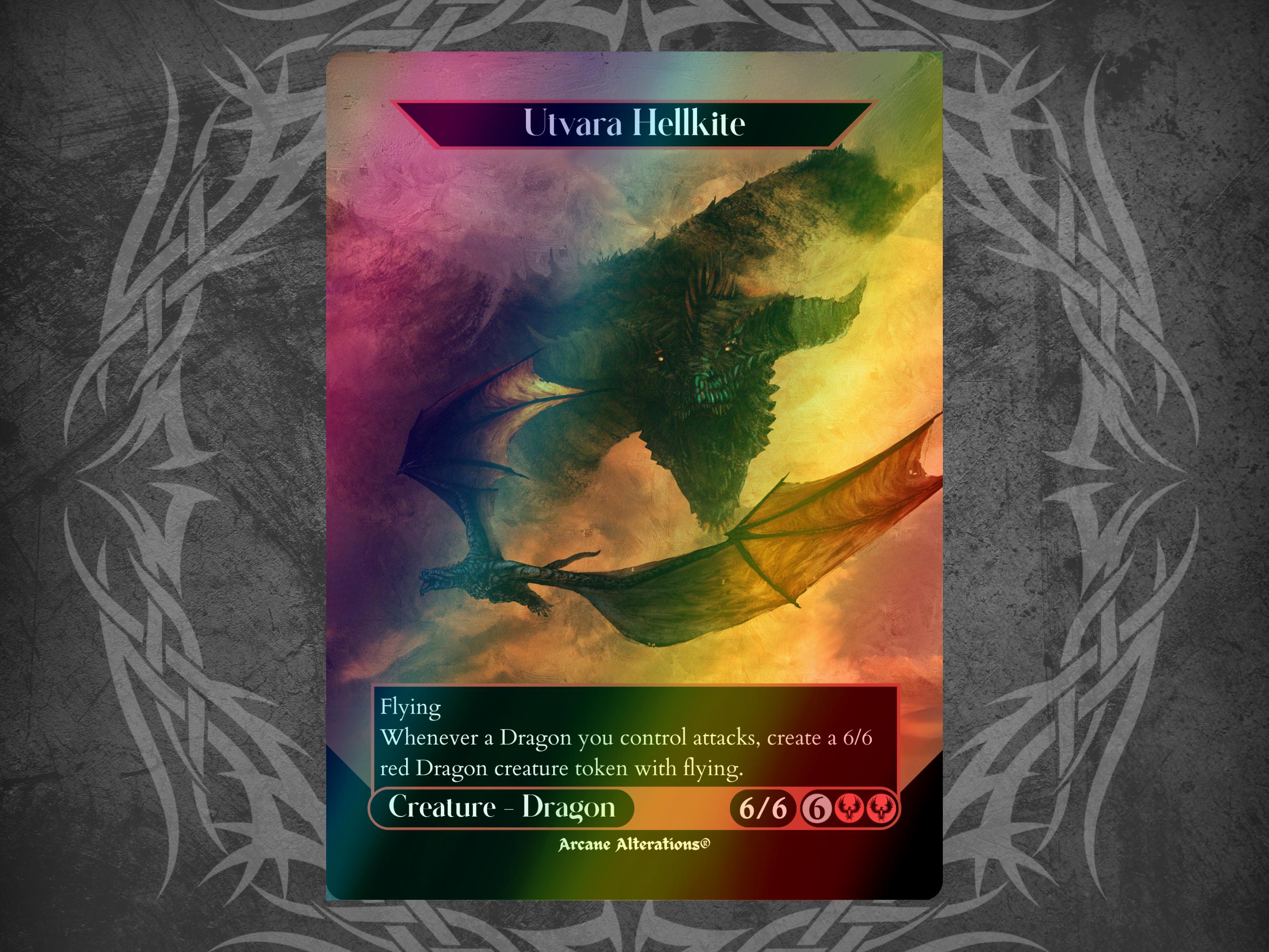 Utvara Hellkite - Proxy Full Art Custom Card - Etsy, image size:2700x2025