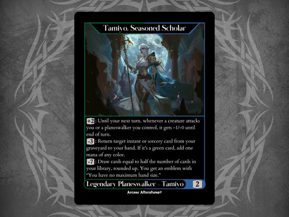 Tamiyo, Inquisitive Student - Full Art Custom Card - Etsy