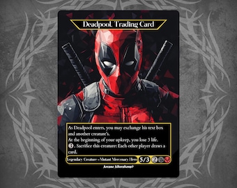 Deadpool, Trading Card - Proxy Full Art Custom Card - Etsy