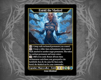 Estrid, the Masked - Full Art Custom Card - Etsy Estrid, the Masked - Full Art Custom Card - Etsy
