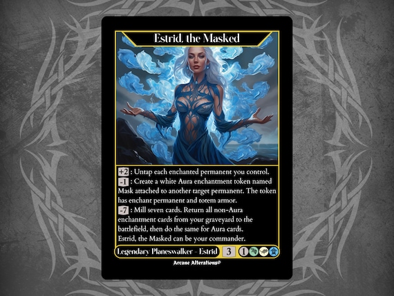 Estrid, the Masked - Full Art Custom Card - Etsy Canada