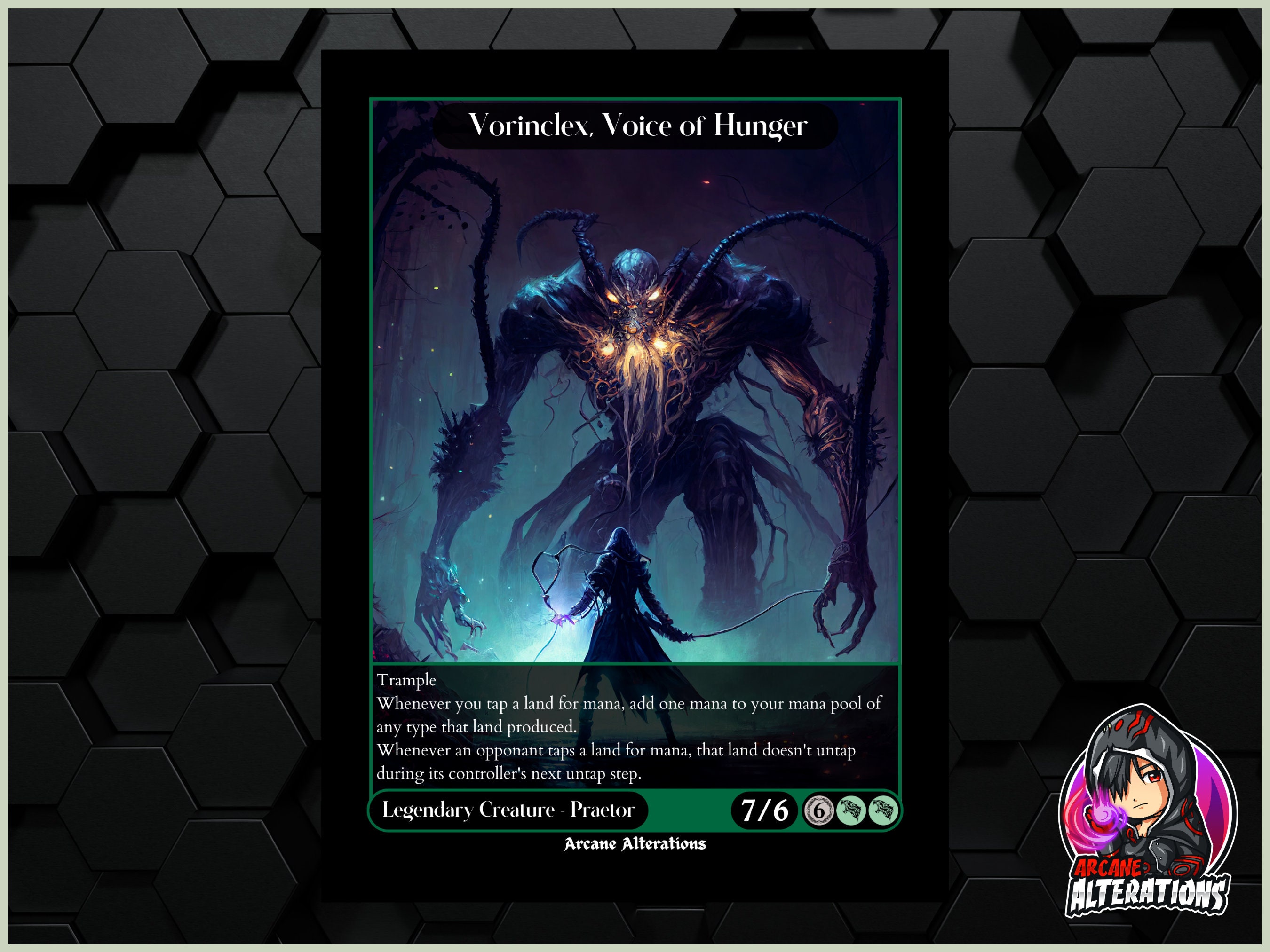 Vorinclex Voice of Hunger Full Art Custom Card Etsy