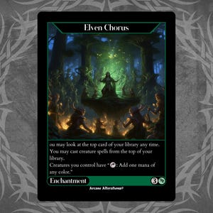 Elven Chorus - Full Art Custom Card