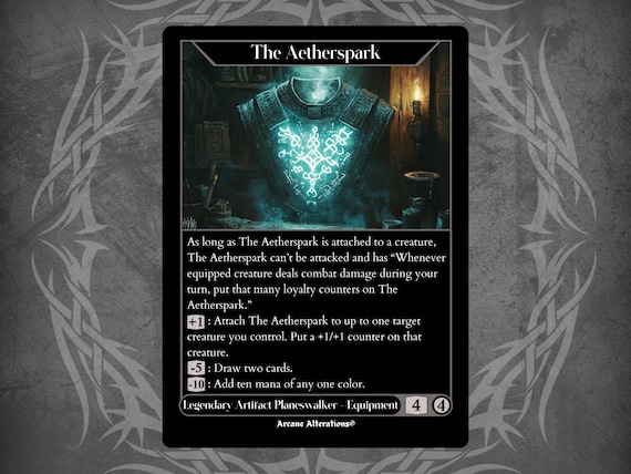aetherspark mtg card Magic The Gathering - Aetherdrift Mythic Artist The Aetherspark (Serial Numbered) [Aetherdrift]