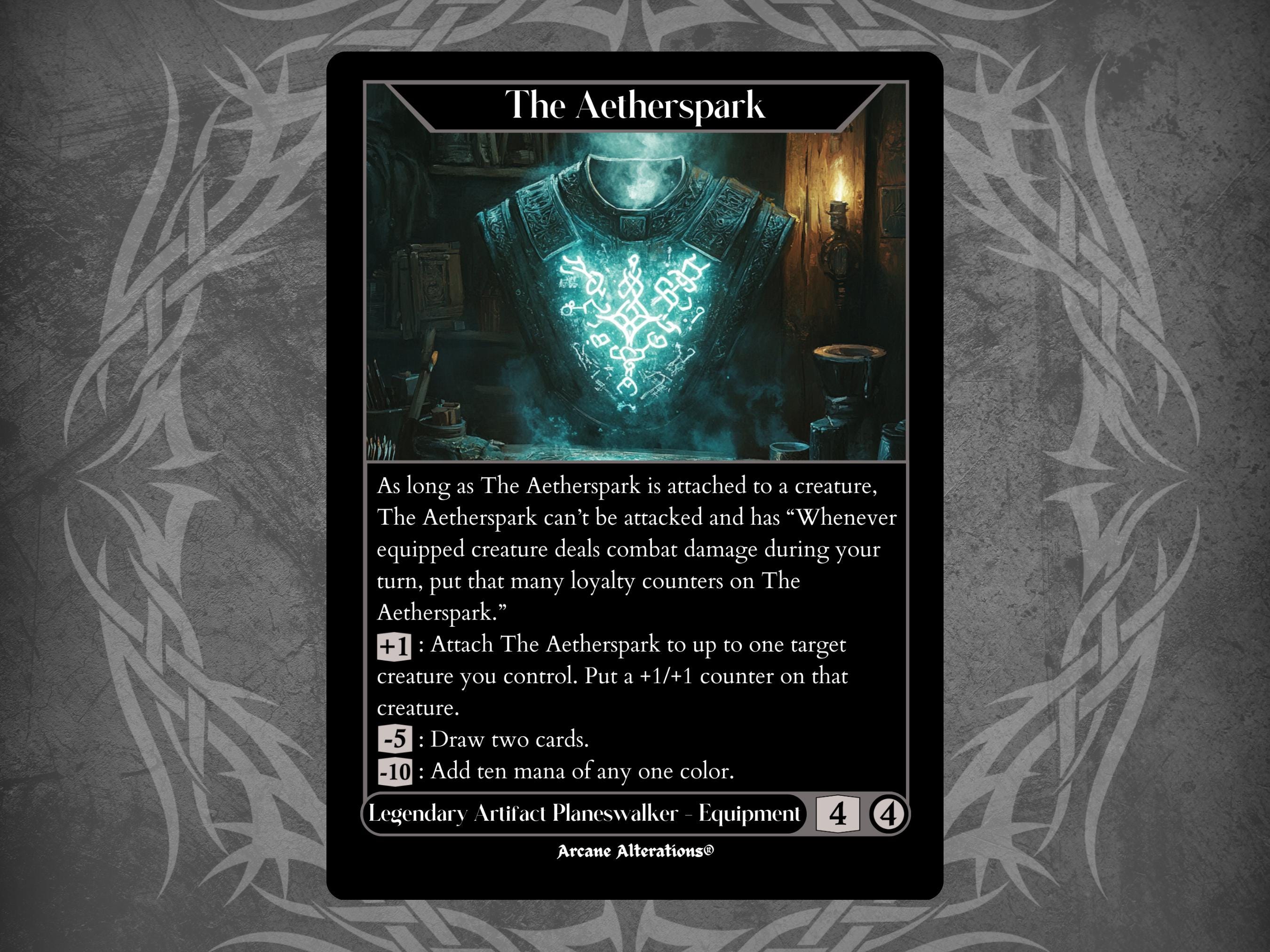 aetherspark mtg card The Aetherspark – MTG Custom Proxy Card – Battle Proxy main image 1
