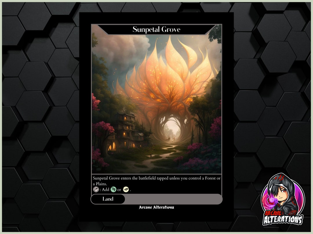 Sunpetal Grove - Full Art Custom Card - Etsy