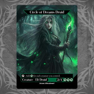 Krąg Marzeń Druid - Proxy Pełna Sztuka Niestandardowa Karta