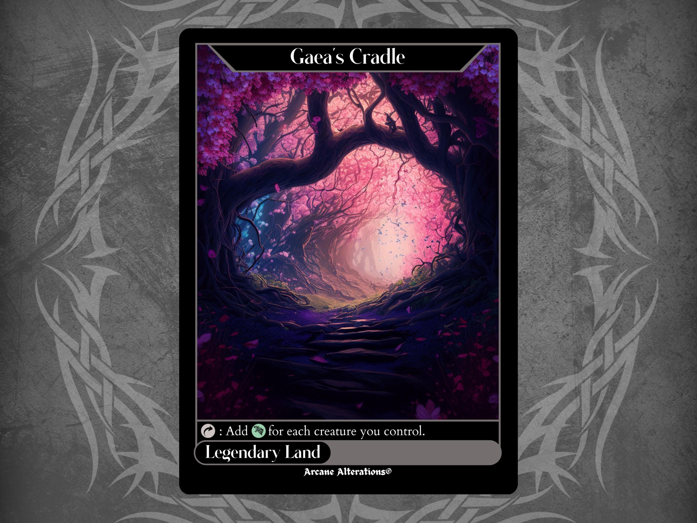 Gaea's Cradle - Full Art Custom Card - Etsy