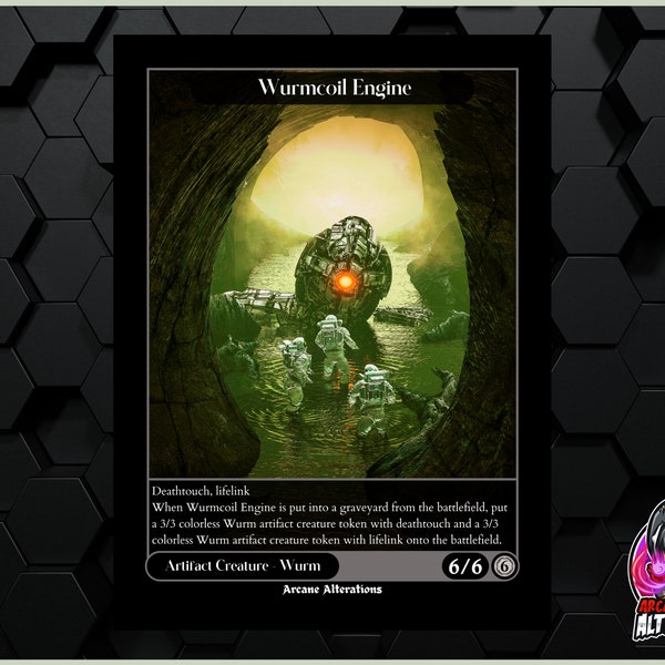 Wurmcoil Engine Tokens Etsy