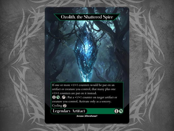 Ozolith, the Shattered Spire - Proxy Full Art Custom Card - Etsy Ozolith, the Shattered Spire - Proxy Full Art Custom Card - Etsy