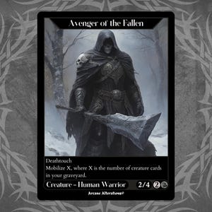 Avenger of the Fallen - Proxy Full Art Custom Card