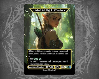 Galadriel, Light of Valinor - Proxy Full Art Custom Card - Etsy