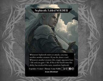 Sephiroth, Fabled SOLDIER - Proxy Full Art Custom Card - Etsy New Zealand Sephiroth, Fabled SOLDIER - Proxy Full Art Custom Card - Etsy New Zealand